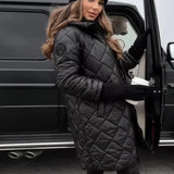 Bogna | Kapucnis steppelt pehelykabát 