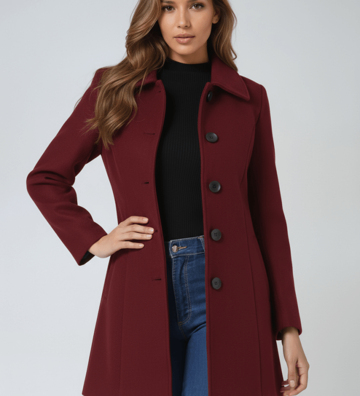 Helena | Női téli kabát egy gombbal