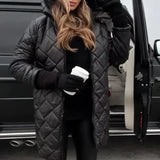 Bogna | Kapucnis steppelt pehelykabát 