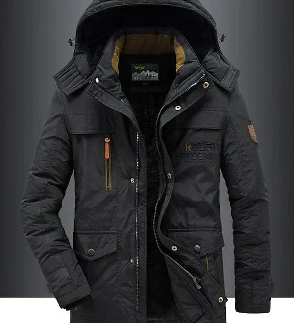 Bjorn | Meleg ferfi polár télikabát prémium gyapjúkeverékből