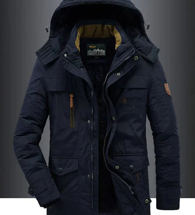 Bjorn | Meleg ferfi polár télikabát prémium gyapjúkeverékből