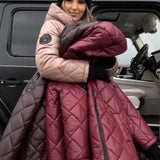 Bogna | Kapucnis steppelt pehelykabát 