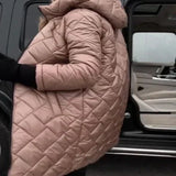 Bogna | Kapucnis steppelt pehelykabát 